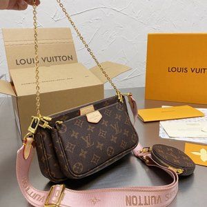 💋AUTHENTIC💋 Pochette NEW Pochette💘💖women's Pink 🎀 💖 Multi Bag